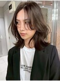 韓国へアグレージュカラーブリーチ無し髪質改善透明感カラー