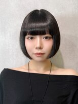 ルネラトーキョー(RUNERA TOKYO) ボブ 前下がりボブ サスーンカット ショートボブ 黒髪ボブ