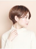 ひし形ショートボブ/大人ショートヘア/40代/50代/60代/表参道