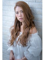 ヘアーアートシフォン 池袋西口店(Hair art chiffon)&nbsp;ブルージュ斜めバングノットヘア似合わせカットヴェールウェーブ