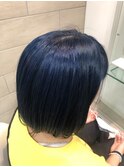 ☆ミッドナイトネイビー×刈り上げボブ☆