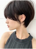 【渡辺】大人かわいい美髪ショート透け感ネビージュ