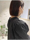 【三ツ井純】切りっぱなし ストレート外はねボブ インスタ大人気