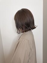 ヘアースタジオ アール(Hair Studio R) 20代30代大人可愛いダークベージュくびれボブツヤ感透明感