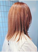 ぱつっとラインが可愛い春ミディアム