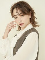 エンタク 新宿(enntaku)&nbsp;マロンベージュ/Aラインボブ/かきあげ/インナーカラー[新宿駅]