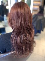 ヘアラウンジ ビーチ 青山 外苑前(hair lounge BEACH) ブリーチなしで作る明るめピンクベージュロングレイヤー