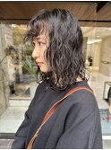 クシャっとパーマ