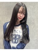 畑山/透明感ロングレイヤーシースルーバング髪質改善