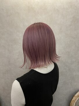 メゾンドムニ 恵比寿(Maison de MUNi) セミディレイヤーカットシアーカラーオリーブベージュ20代30代