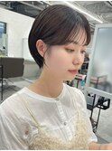 マッシュショート耳掛けショート