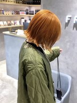 フレームプラス なんば駅前店(FRAME+)&nbsp;ペールオレンジ×外ハネボブ