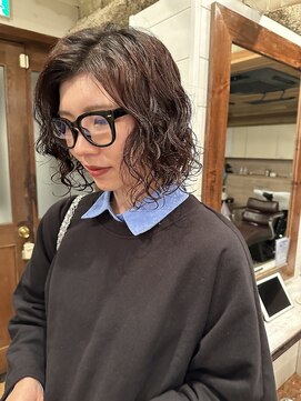 ラレイ(Lalei) 【白岩】レイヤーボブ×スパイラルパーマ/ボブ/パーマ