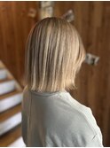 切りっぱなしボブ×ハイトーン