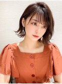 切りっぱなしボブ