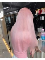 ラピス 渋谷本店(Lapis) ホワイトピンク/シールエクステ/ケアブリーチカラー