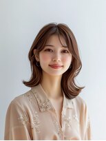 e.m.a プレミアムビューティーサロン 栄駅店(e.m.a PREMIUM BEAUTY SALON)&nbsp;くびれミディアム/外ハネ/イメチェン/髪型