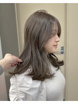 パークレーン アイス イヴェン(park lane ICI yeven)&nbsp;ブリーチなしダブルカラー オリーブベージュ くすみ アッシュ 夏