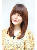 ワンレンストレート