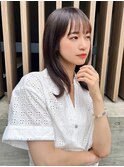 20代30代大人美人小顔ブリーチなし韓国ヘアアッシュブラック