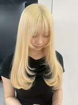 ベレーザ 渋谷神南(Beleza)&nbsp;15492ホワイトブロンド髪質改善ストレートミルクティーベージュ