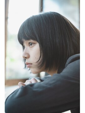 本と美容室 真鶴店 ナチュラルなボブスタイルです。