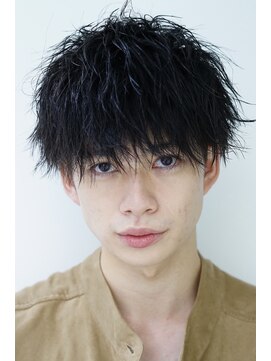 ゼンコー アオヤマ(ZENKO Aoyama) メンズカット波巻きパーマツイスパシャドウフェザー