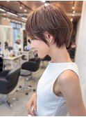 30代40代小顔ヘア簡単スタイリングくせ毛カバー丸みショート
