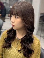 ジエクト カナウ(The Ect canow) コテ巻き風パーマ/ヘーゼルブラウン/ココアグレージュ