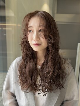 アクアオモテサンドウ(ACQUA omotesando) ◎チョコレートブラウンココアグレージュロングパーマロングヘア