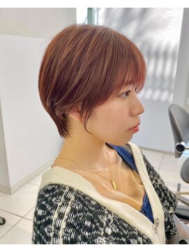 トニーアンドガイ 青山店(TONI & GUY) 大人くびれショート　ベージュピンクシアカラーショートヘア