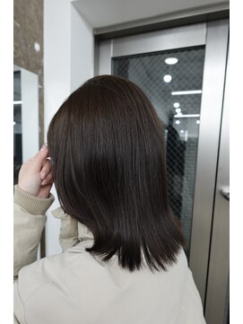 ディジョン 自由ヶ丘(Dijon) 韓国顔まわりレイヤーカットグレージュオリーブベージュブラウン