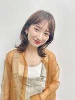 ファナ(fha-na)&nbsp;☆シースルーバング　大人レイヤー　ウォームブラウン☆