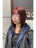 レイヤースタイル×チェリーレッド