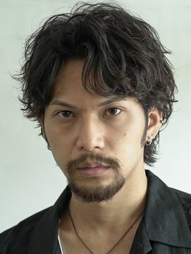 フィフス 大分(fifth) 大分シャドウパーマメンズカットラウンドマッシュツーブロック