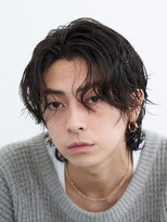 バイフィフス 原宿/表参道(by fifth)&nbsp;緩め波巻きスパイラルパーマシャドウパーマメンズセンターパート