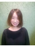 アンニュイ系ミディアムボブ
