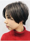 【kanah 神戸】ラフショート×ネイビーアッシュ