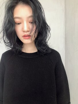 ヌイ 横浜(nui) ブラックアッシュ_ブランジュダブルバング