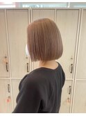 Lee梅田茶屋町　艶感ベージュ×韓国風ボブ