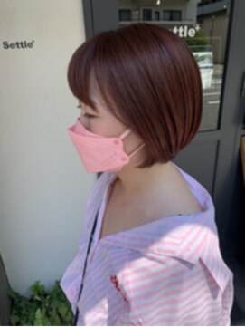 セトル(Settle) ショートボブ★ピンクカラー