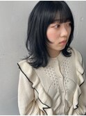 小顔  ミディアム ウルフ   エジリ