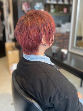 ヴァンクラウドコウベ(VENT CLOUD KOBE) 20代30代デザインカラーピンクブラウンブリーチ小顔