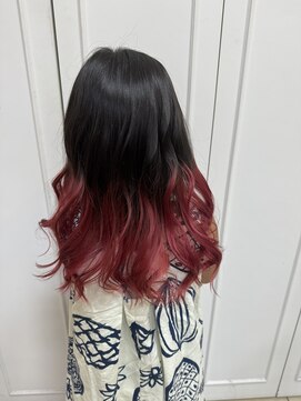 リアン(Lien) ジュニアカラー/グラデーションピンク