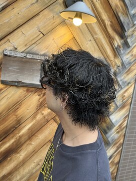 フレンズ 手稲店(friend's) ツイストスパイラルパーマウルフポイントカラーハイライト札幌