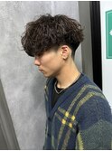 10代 20代 メンズヘア 波巻き ツイスパ マッシュ 刈り上げ