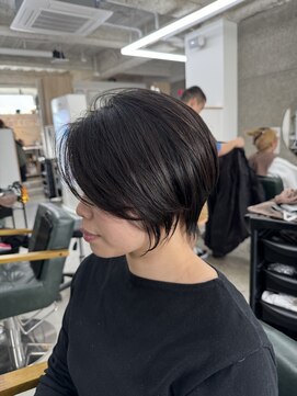 フラッグヘア 新宮店(Flag HAIR) バングなしハンサムショート