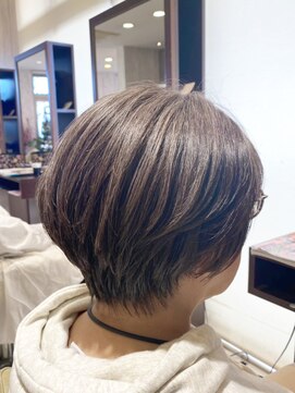 ヘアメイク アリエス 岩切店(HAIR MAKE aries) 白髪ぼかしハイライト 40代50代60代 仙台 利府 ミセスショート