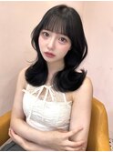 アッシュグレー/グレージュ/韓国ヘア/渋谷/レイヤー/顔まわり