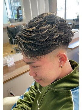 アレス バイ シカ 神戸三宮元町店(ALLES by Cica) フェザーアップバングフェード